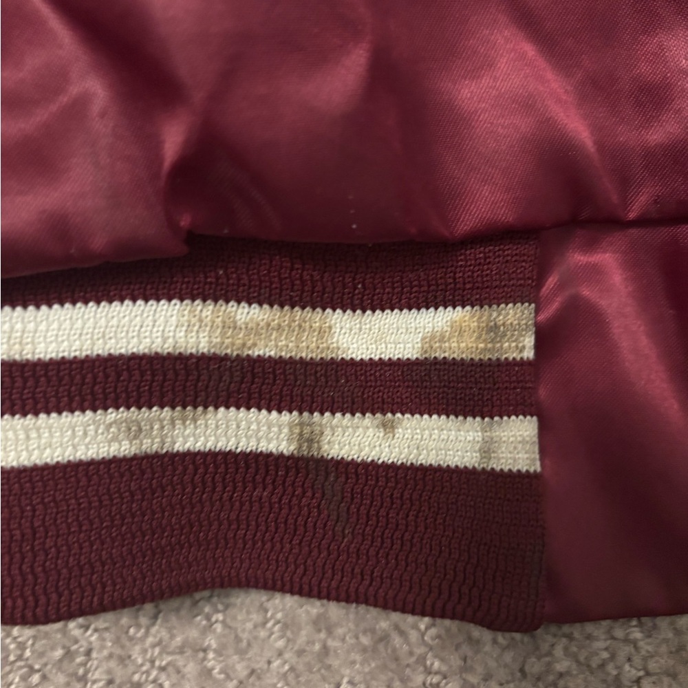 Vintage Auburn Sportswear Satin Bomber Jacket Cattlemen’s Club Riverbank CA XL - Picture 5 of 7